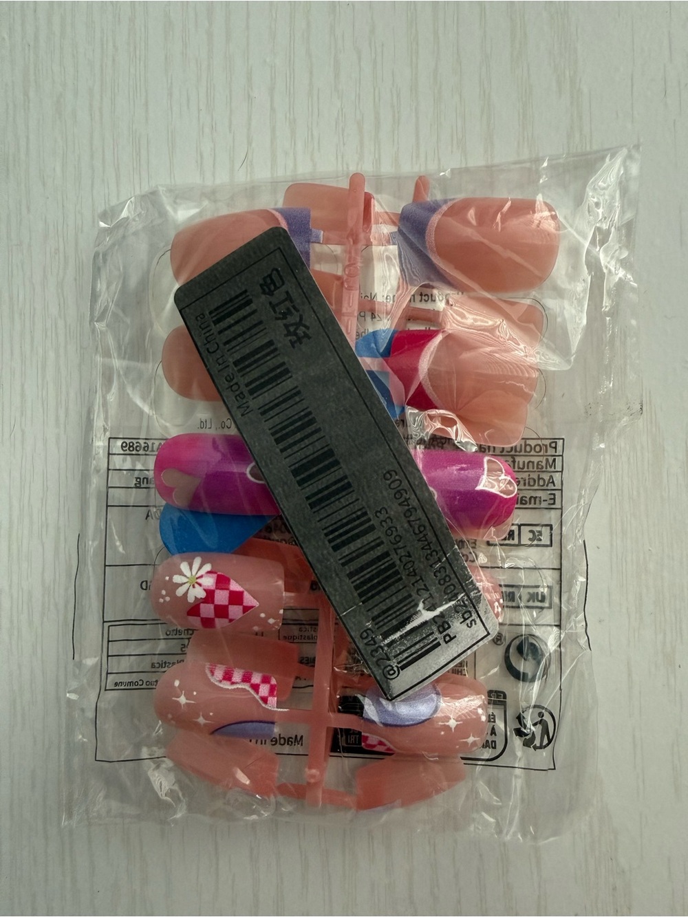 Colorful Y2K French Tip Press-On Nails – New